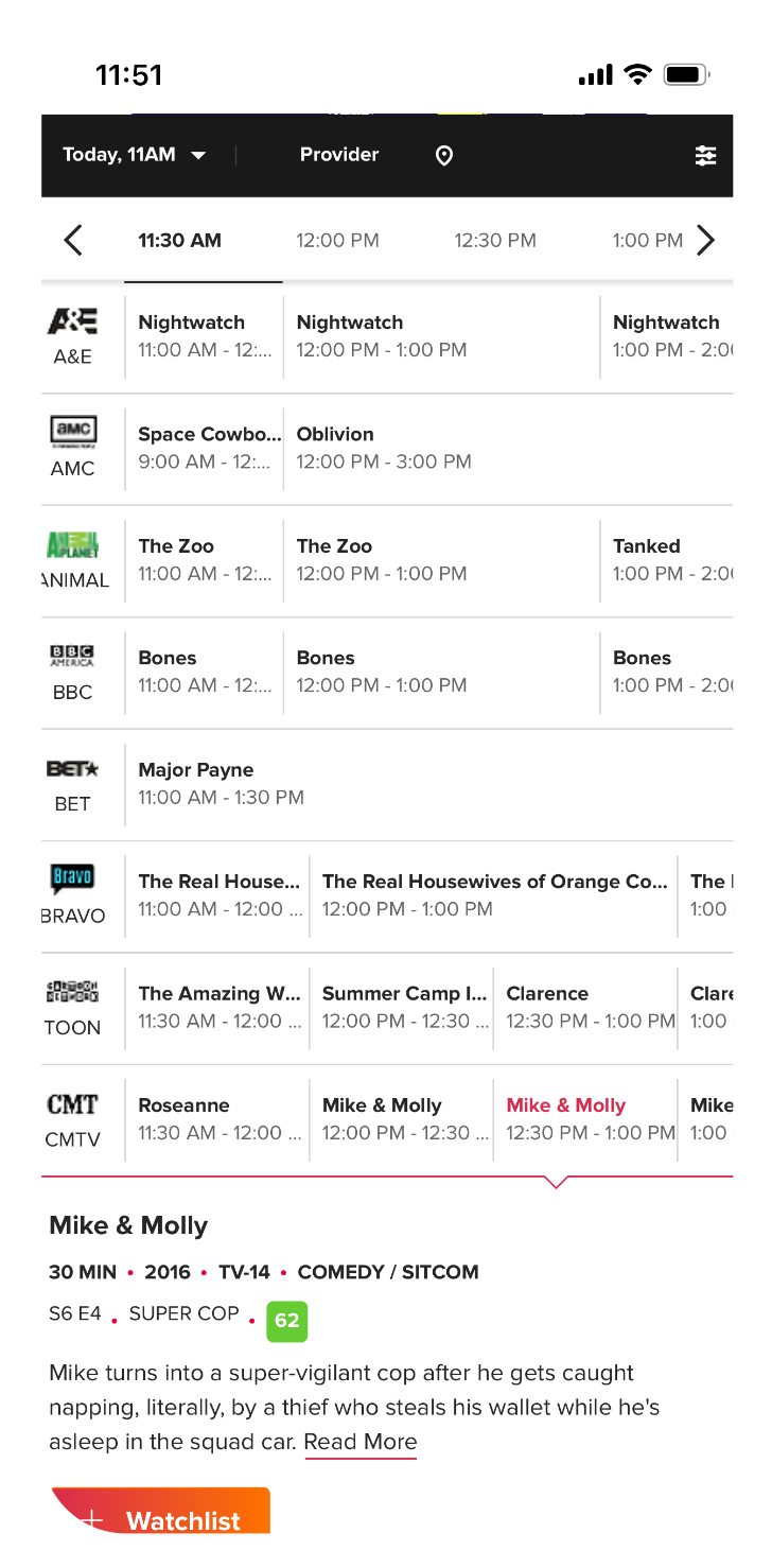 TV Guide Listings